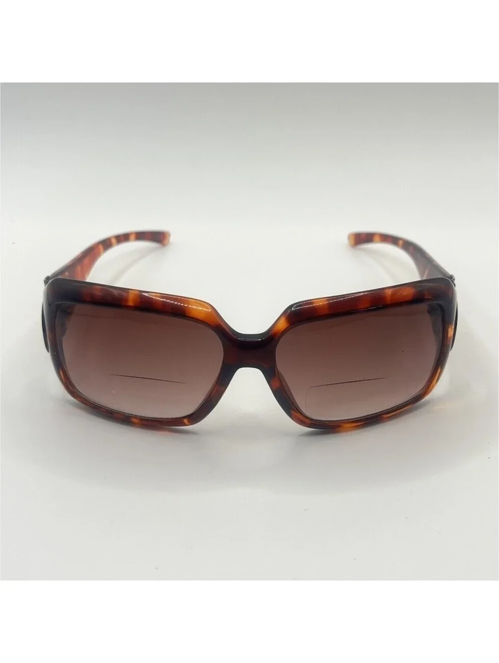 Vintage Style Tortoiseshell Bifocal Reading Sunglasses +2.00 | Gold Side Detail